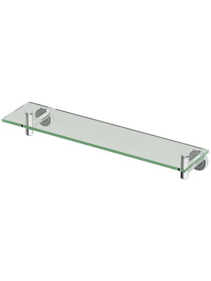 Latitude Glass Bathroom Shelf in Polished Chrome.